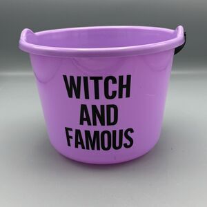 NEW Halloween Lucky Star Plastic Trick or Treat Candy Bucket  Witch and Famous